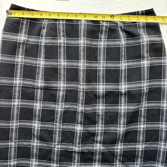 Vintage Plus Size 90s black & white plaid punk alt emo mini skirt Size 16 - Picture 5 of 7